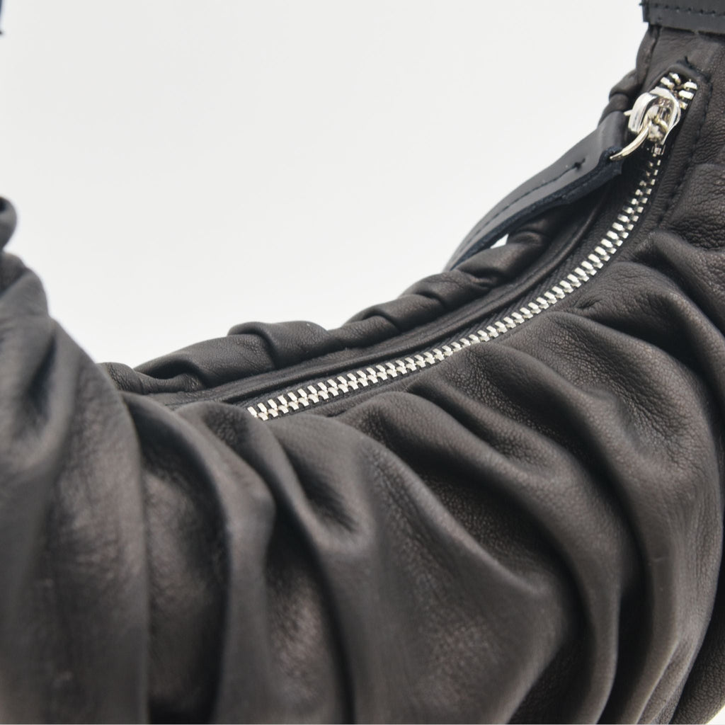 BLAKELY | HALF MOON BAG WITH STUDS