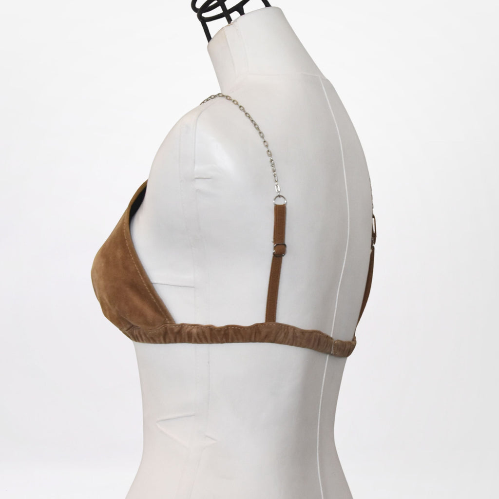 VELMA | TAN | SUEDE BRA