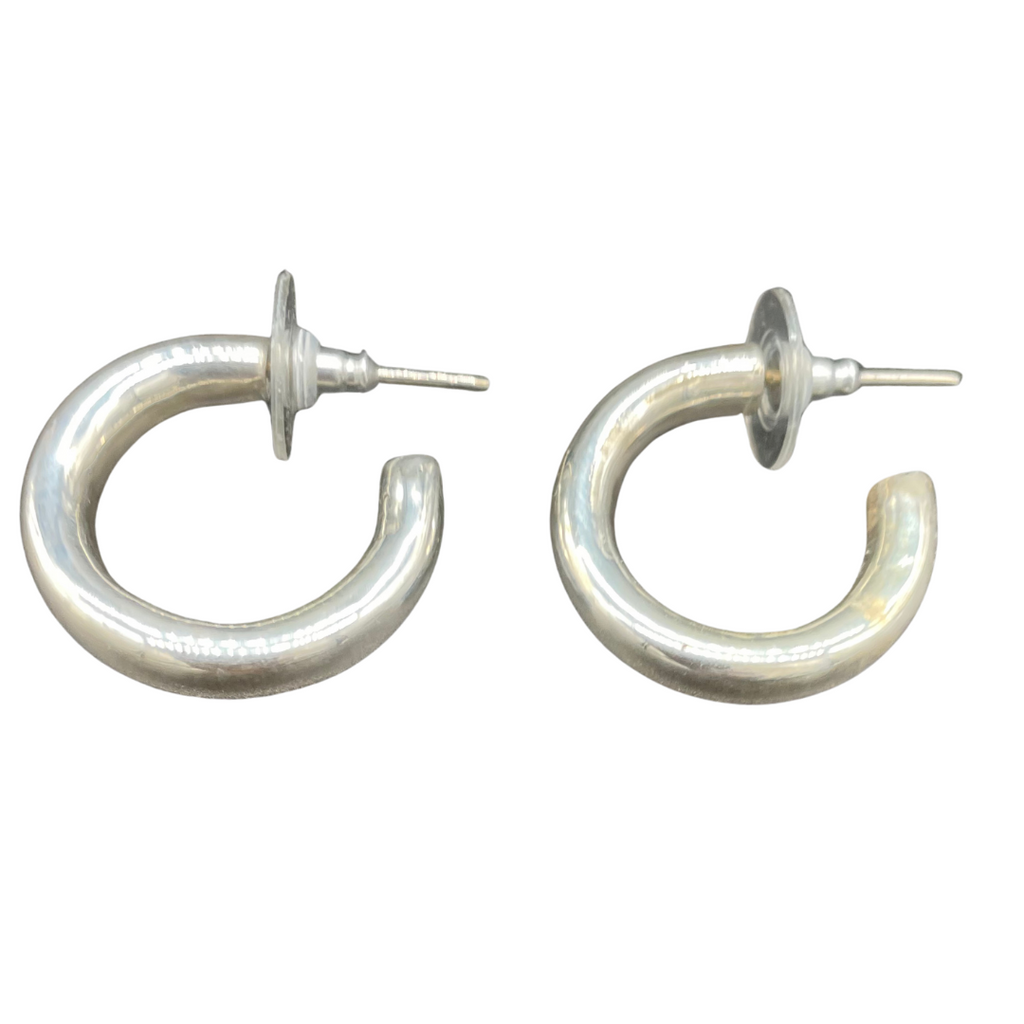 EALGA -SILVER HOOP EARRINGS 2 diameter