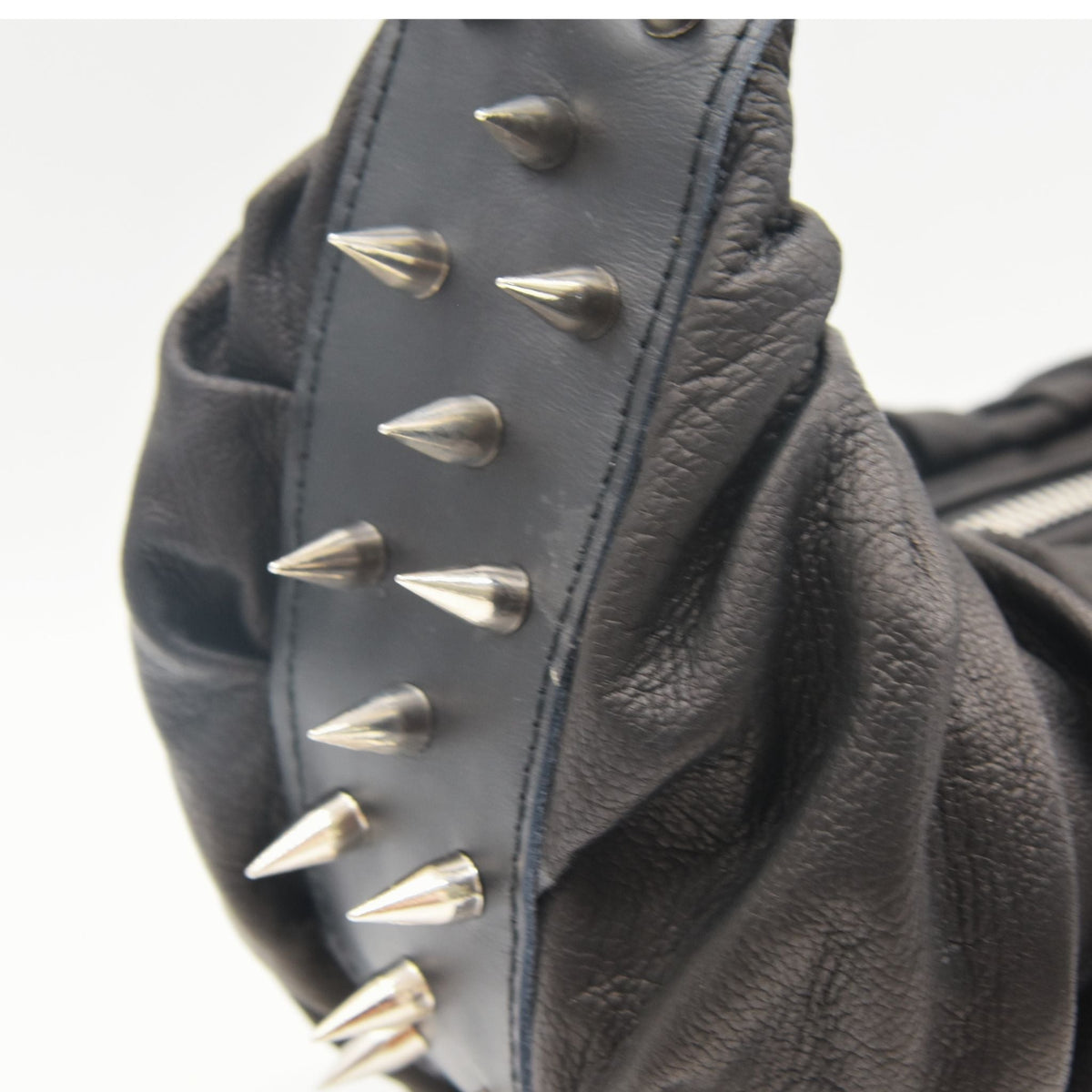 BLAKELY | HALF MOON BAG WITH STUDS