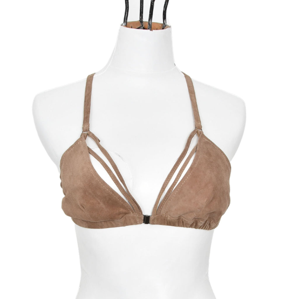 ROXY |  TAN | SUEDE BRA