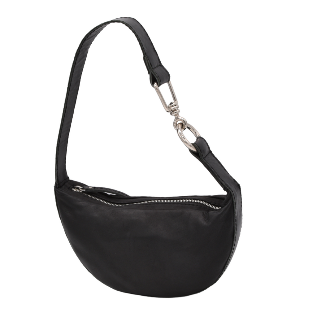 MYLA | BLACK | HALFMOON SHOULDER BAG