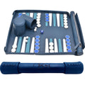 Roll Up Backgammon Leather Dark Blue