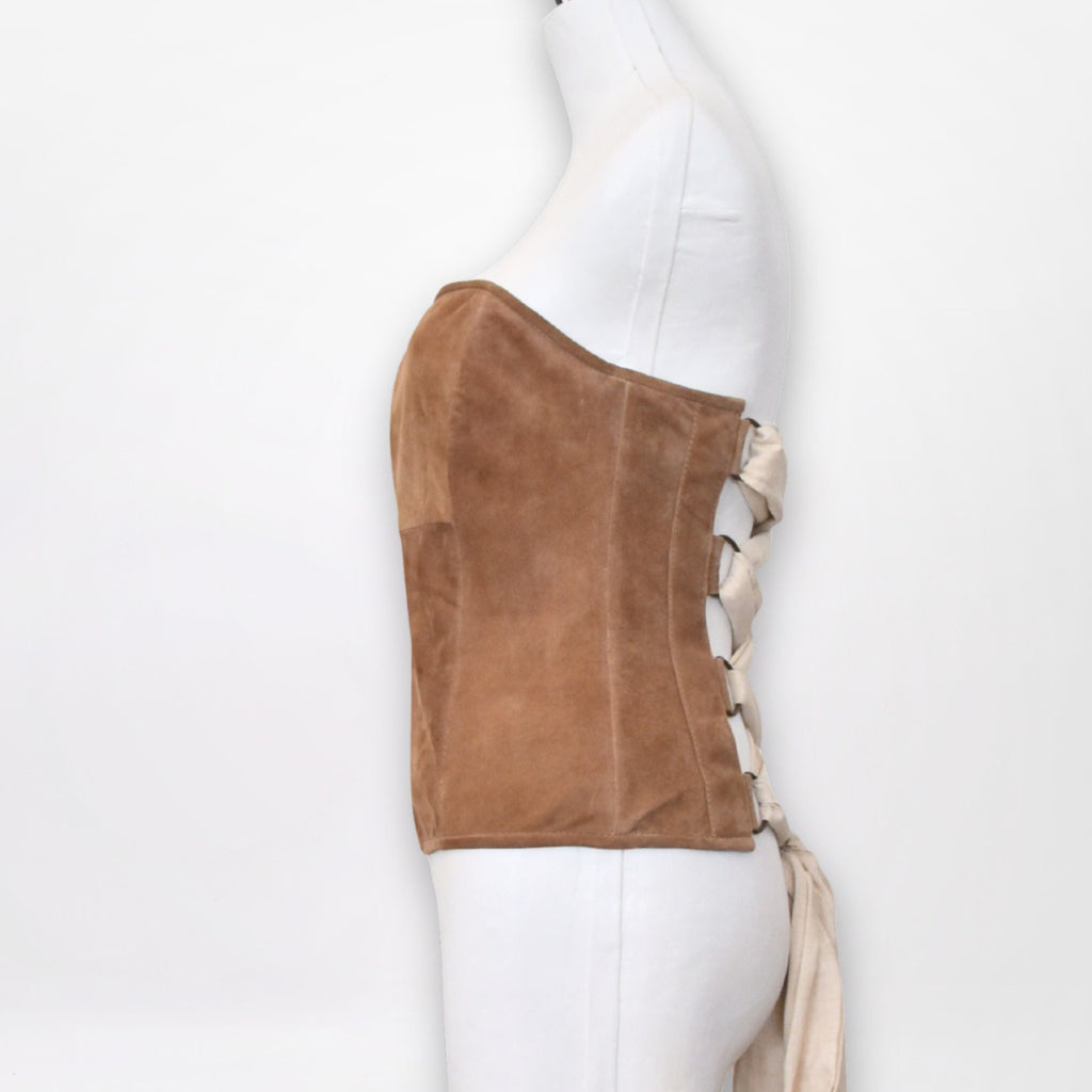 APULIA | TAN | BOW CORSET