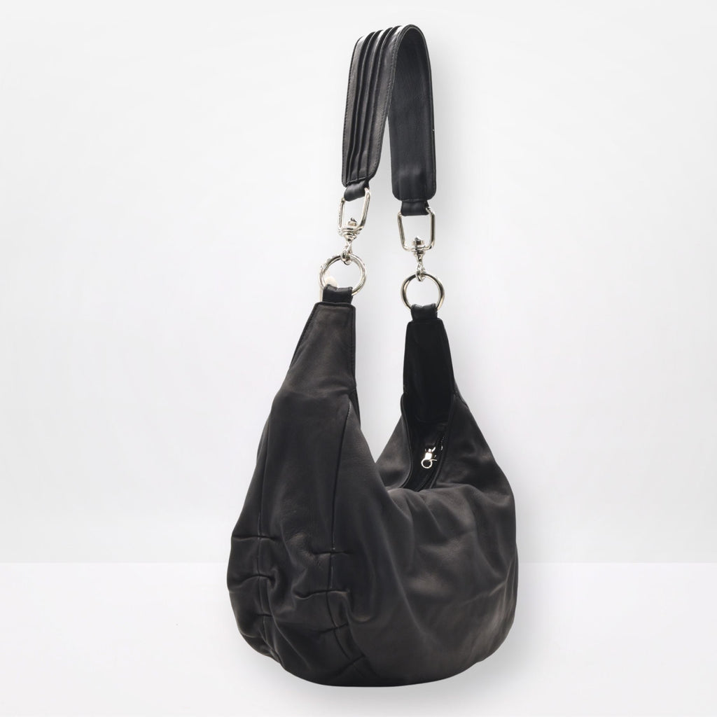 ZELDA | BLACK | HALF MOON BAG