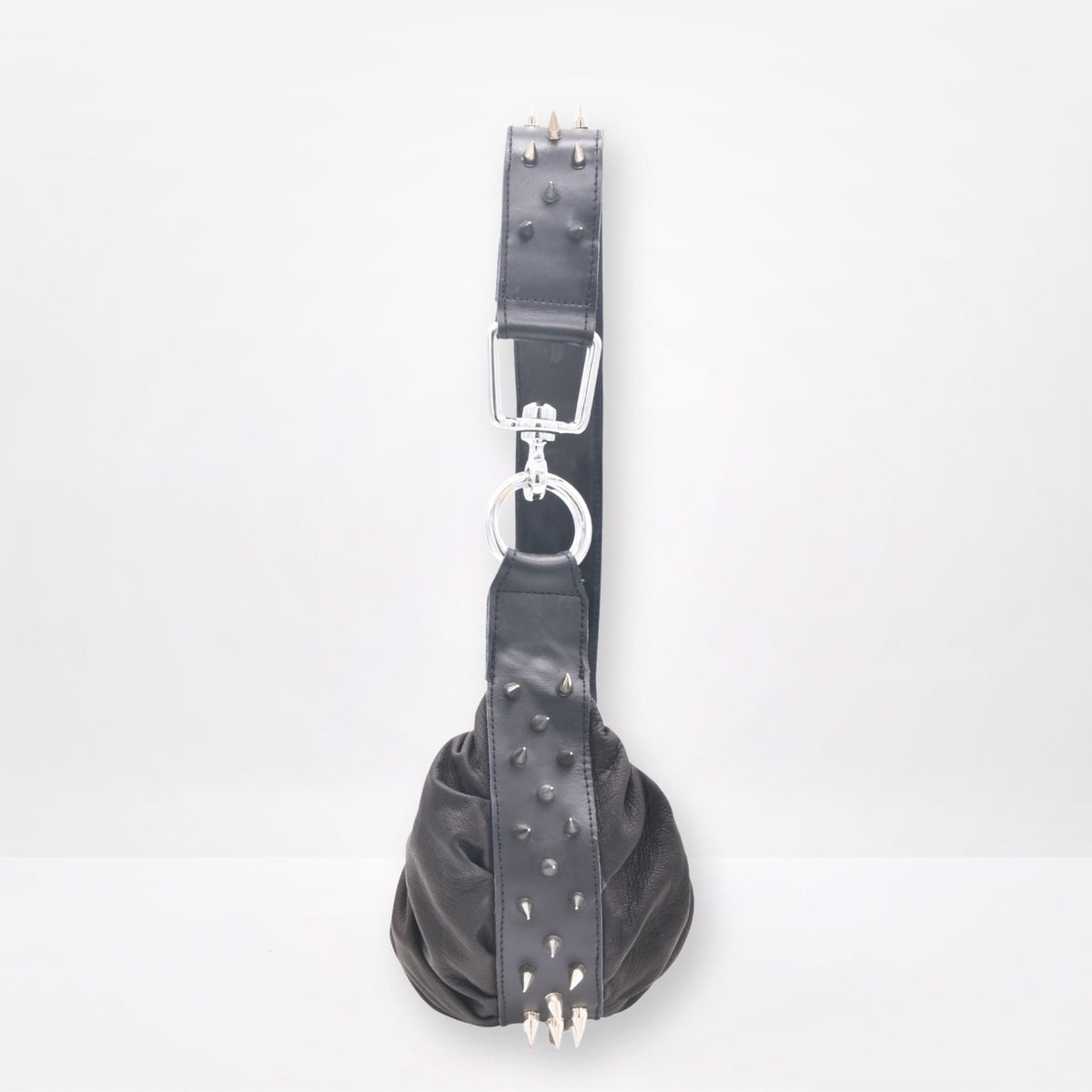 BLAKELY | HALF MOON BAG WITH STUDS