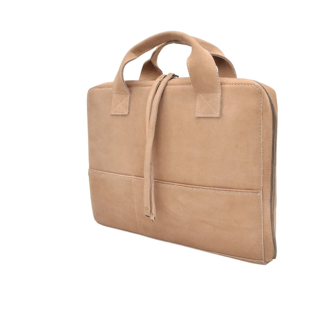 COMPUTER SLEEVE BAG  | SAGA | TAN