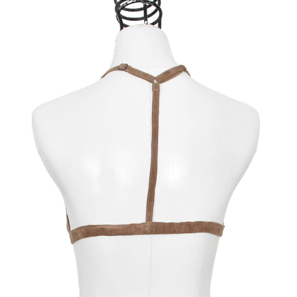 ROXY |  TAN | SUEDE BRA