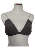 VELMA | GREY | LEATHER BRA