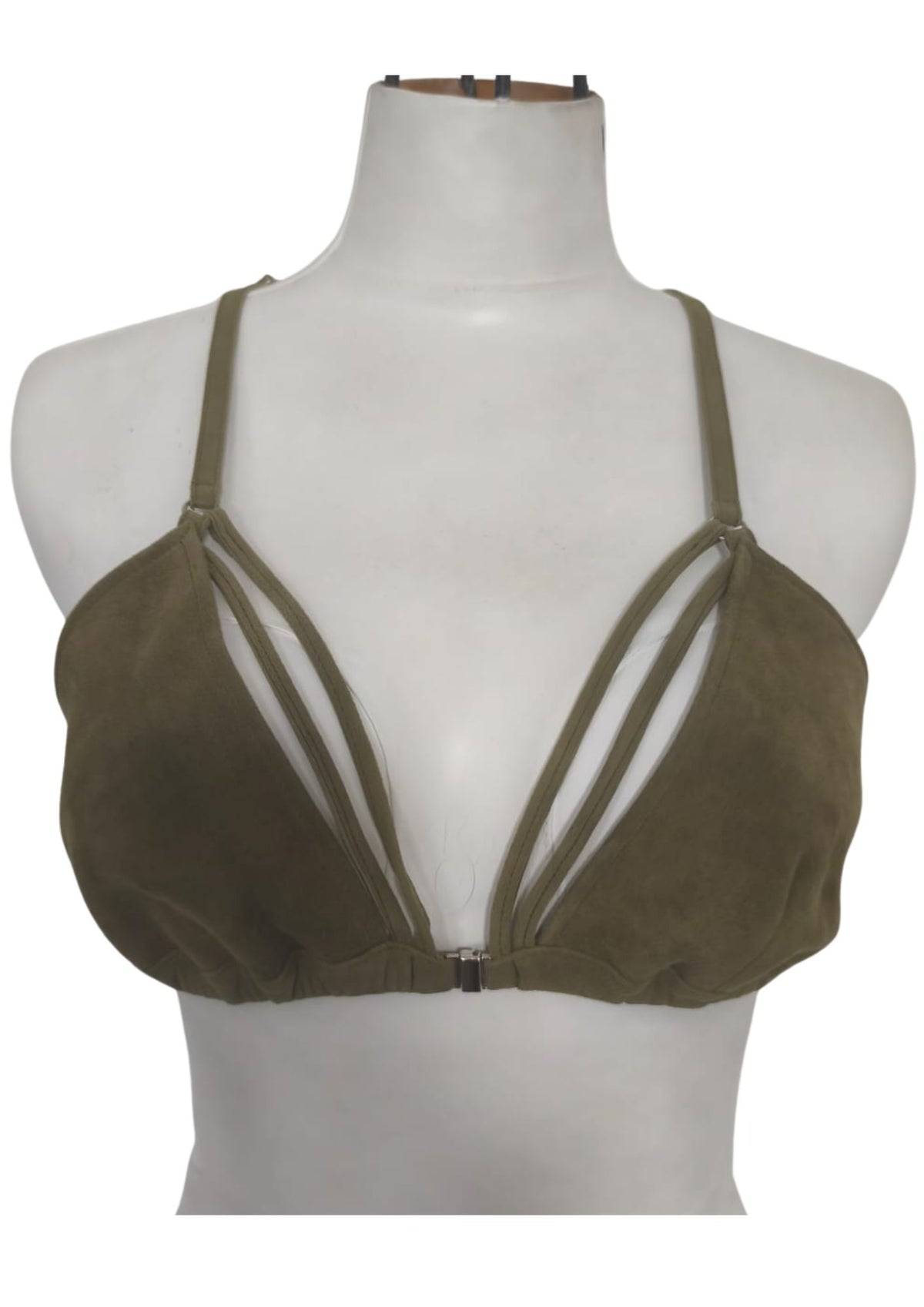 ROXY |  GREEN | SUEDE BRA