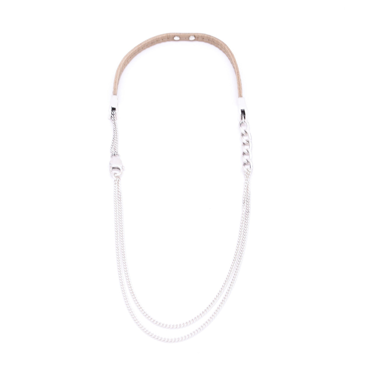 silver neckless Patricia Bos