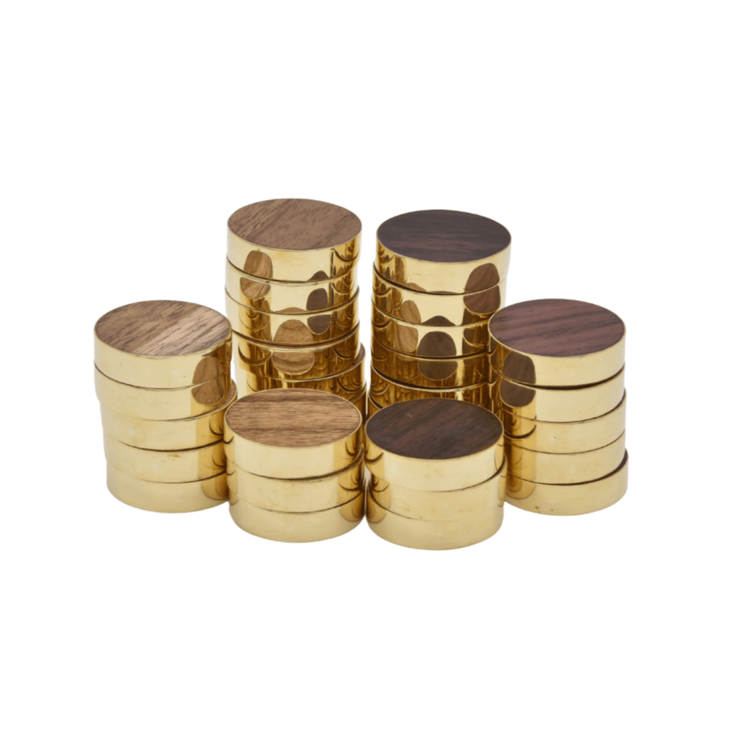 Roll up Backgammon Leather Ochre Yellow