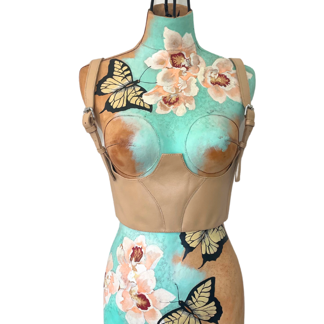 UNDER BUST CORSET BELT | SILVY | TAN