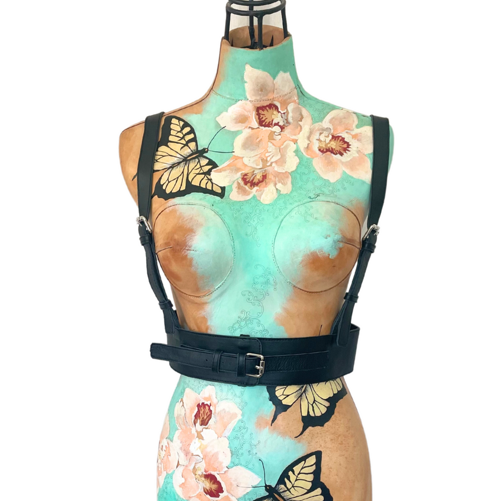 SUSPENDER BELT| KACY | BLACK