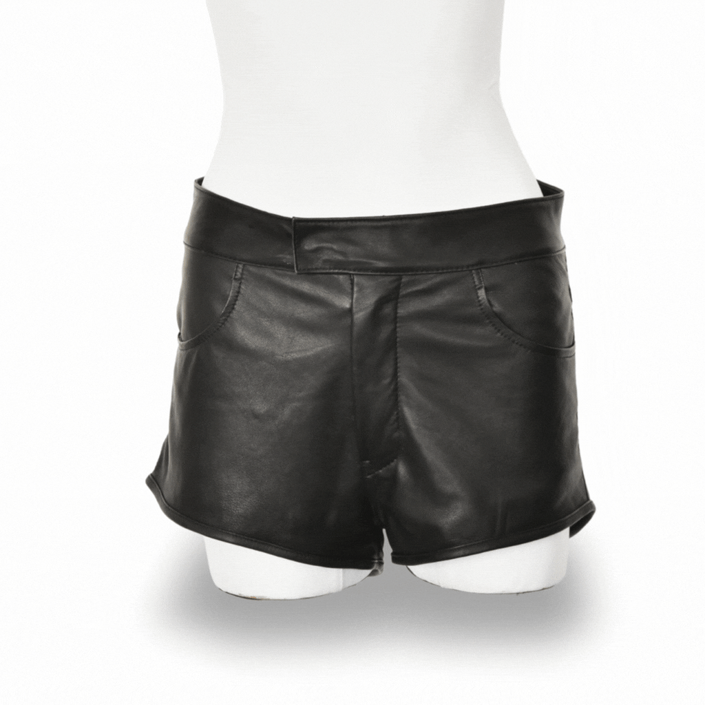 LUNA | BLACK | HIGH WAIST SHORTS