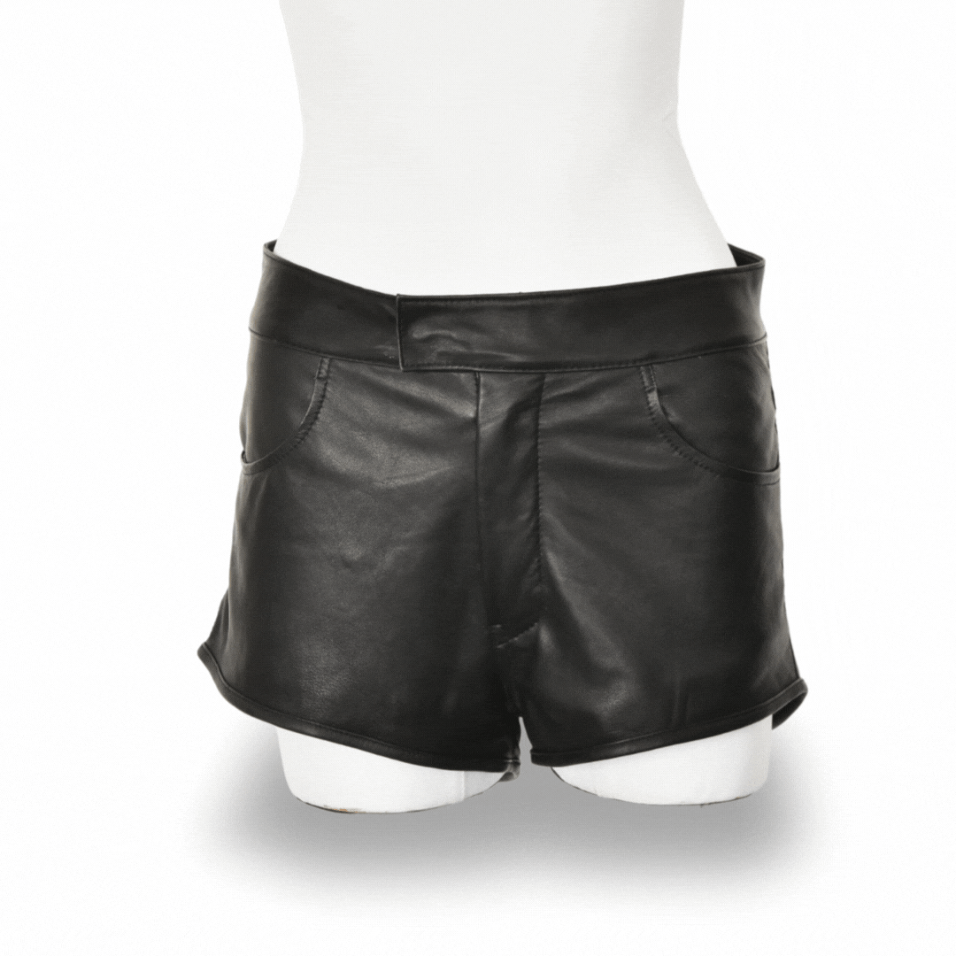 LUNA | BLACK | HIGH WAIST SHORTS
